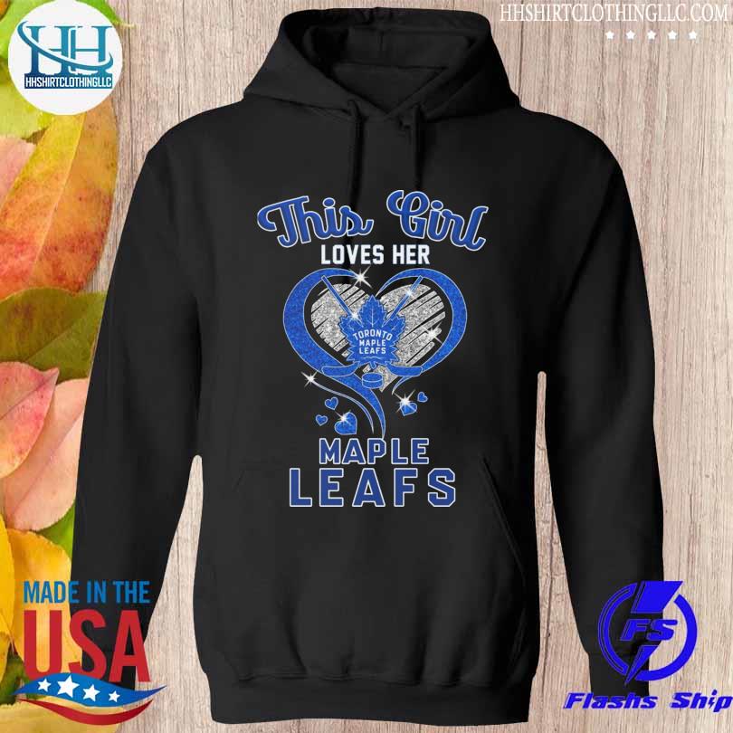 Awesome this is loves her Toronto Maple Leafs heart s hoodie den