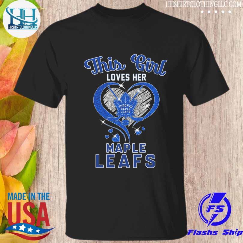 Awesome this is loves her Toronto Maple Leafs heart shirt
