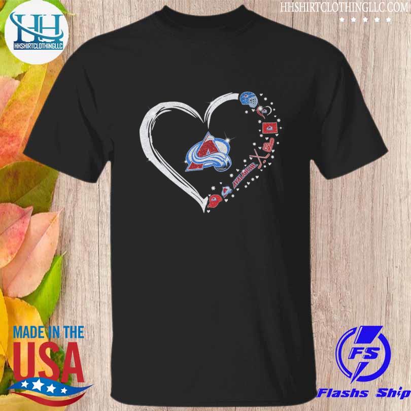Best colorado Avalanche logo 2022 Heart shirt