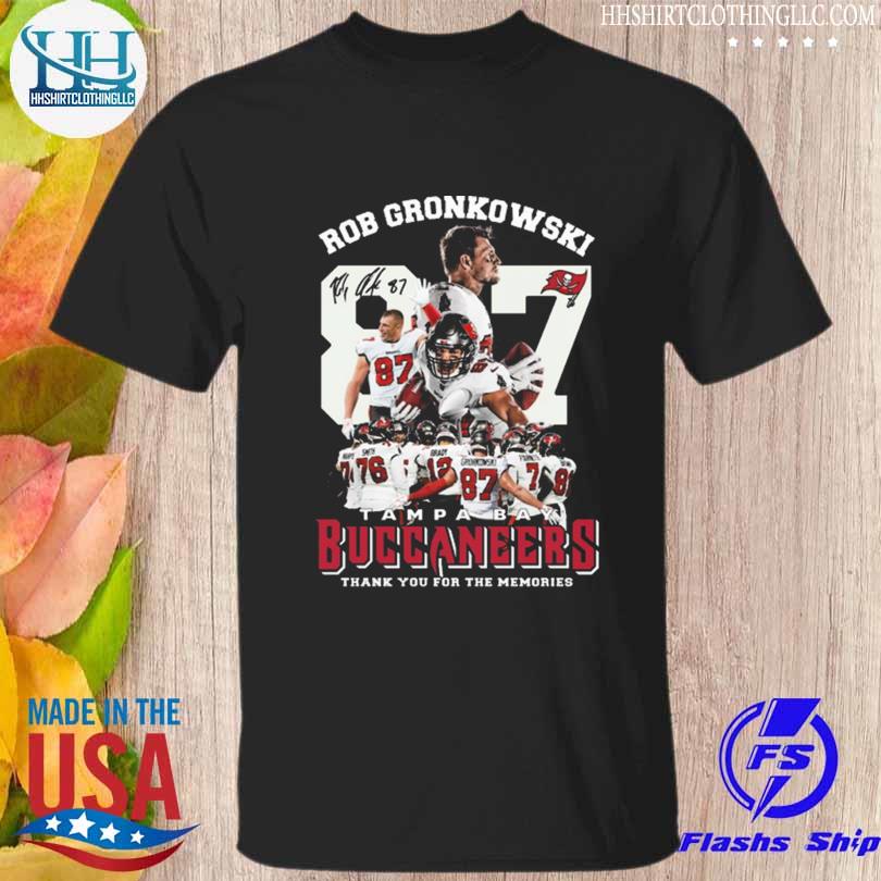 Best rob gronkowski tampa bay buccaneers thank you for the memories shirt