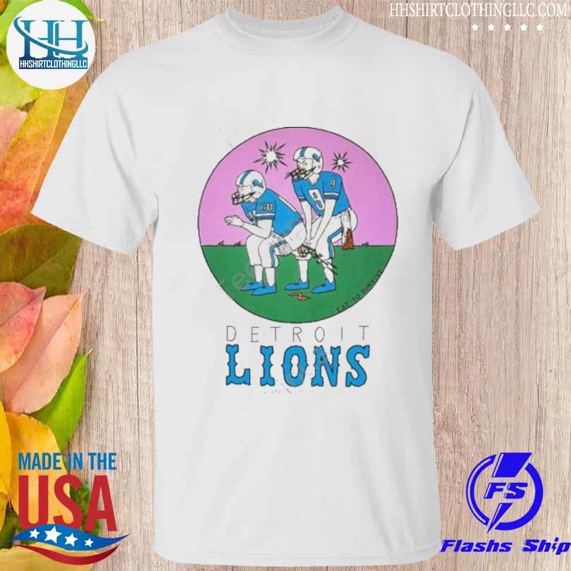 Eat to survive detroit lions shirt