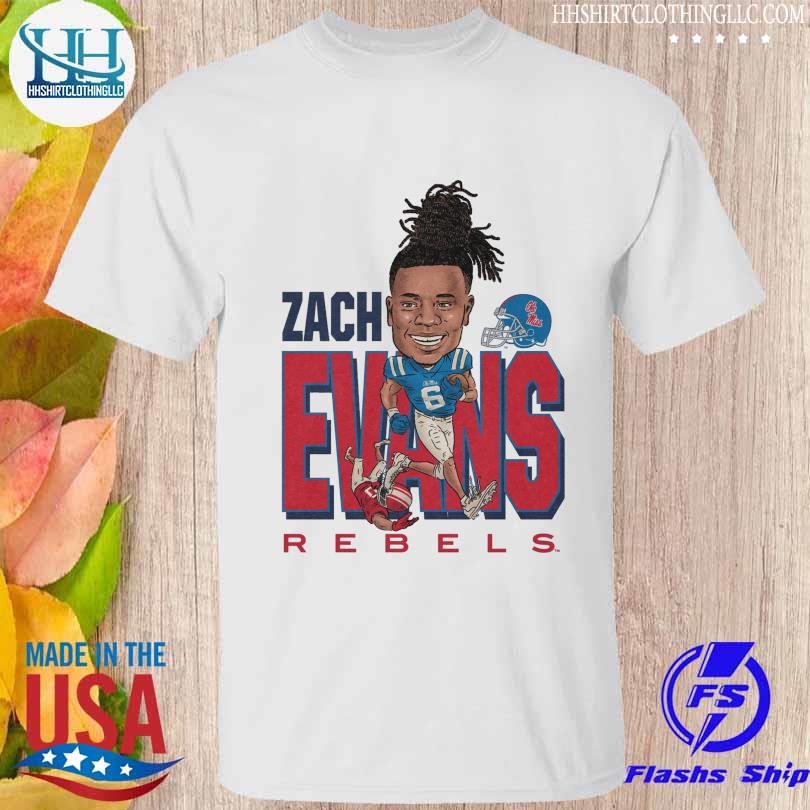 Funny Zach evans caricature ole miss shirt