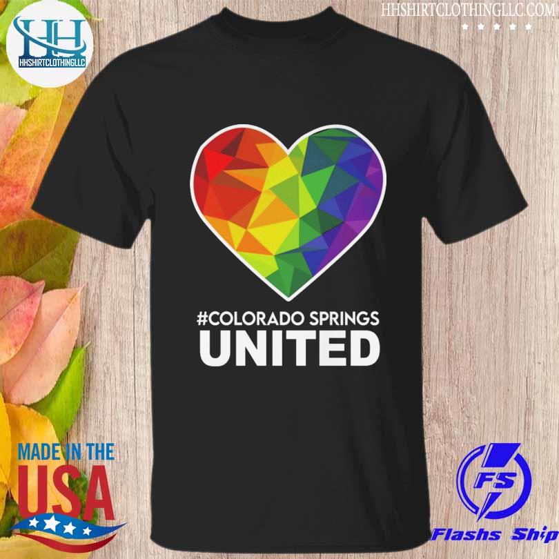 LGBT Heart colorado springs united shirt