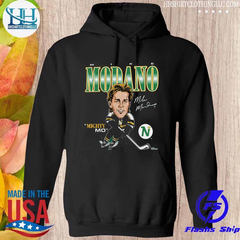 Minnesota north stars mike modano player caricature s hoodie den