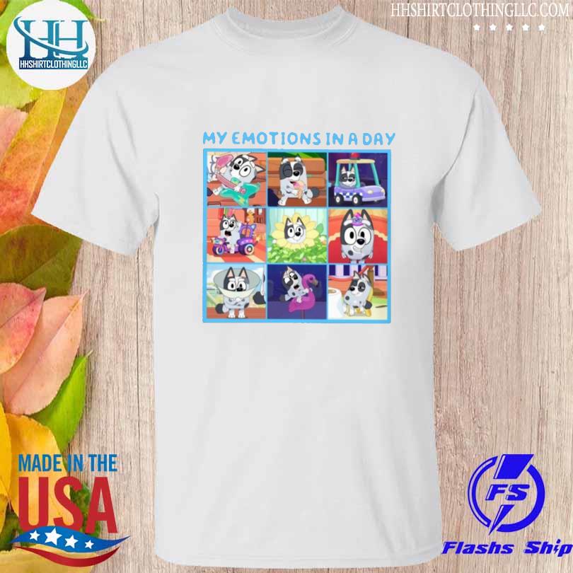 My emotions in a day shirt