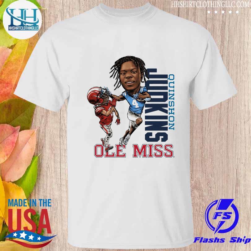 Official Ole miss Quinshon judkins caricature shirt