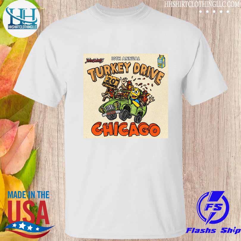 Official Turkey drive chicago 20th november 2022 shirt