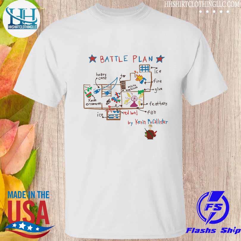 Premium funny Home alone battle plan is a painting by paul van scott shirt