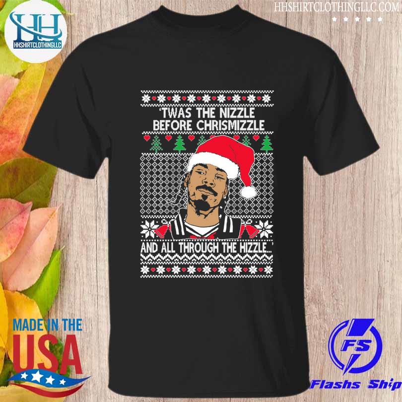 Snoop dogg Twas the nizzle before christmizzle ugly Christmas sweater