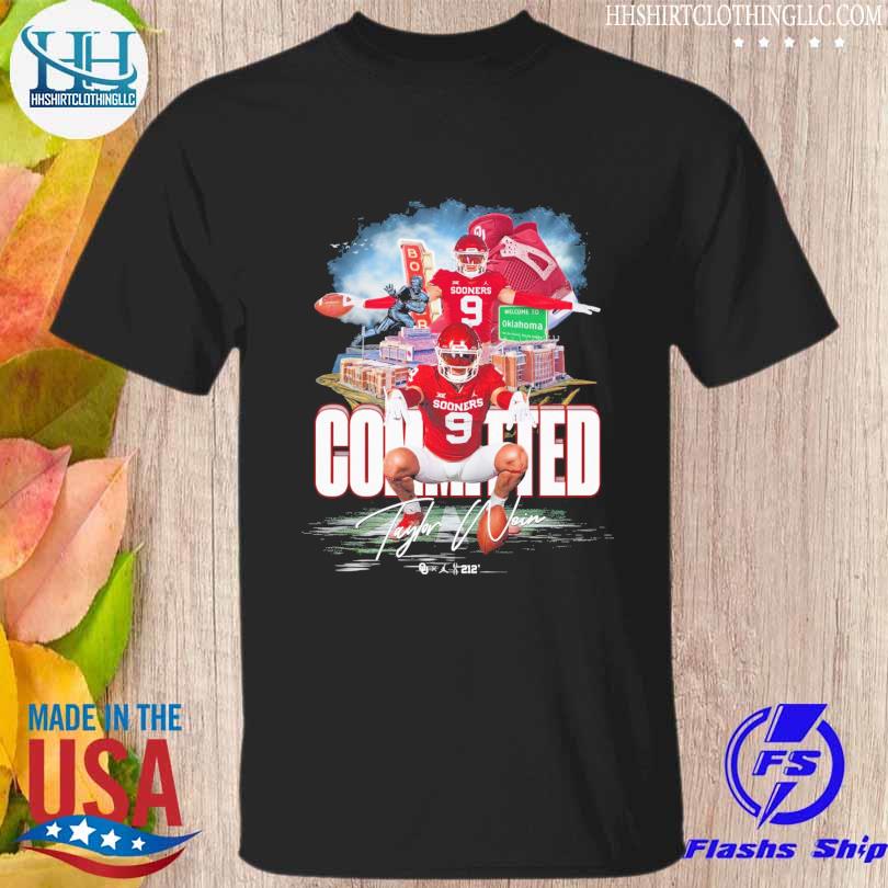 Taylor wein committed boomer oklahoma football shirt