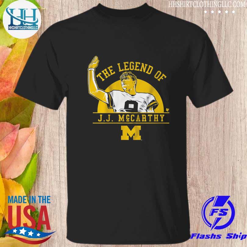 The legend of j.j. mccarthy Michigan football shirt