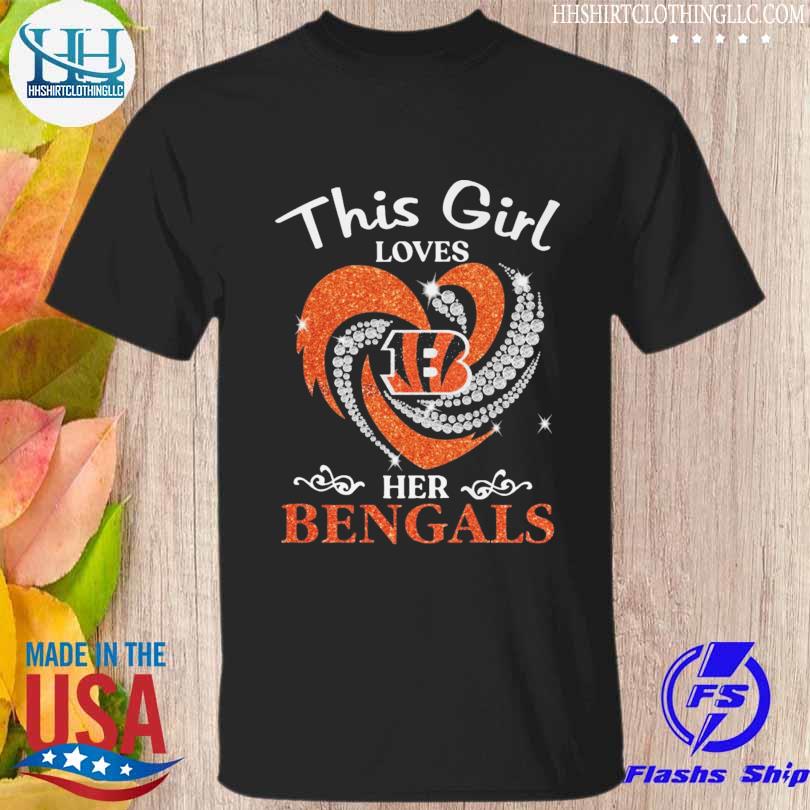 This is loves her Cincinnati Bengals heart shirt