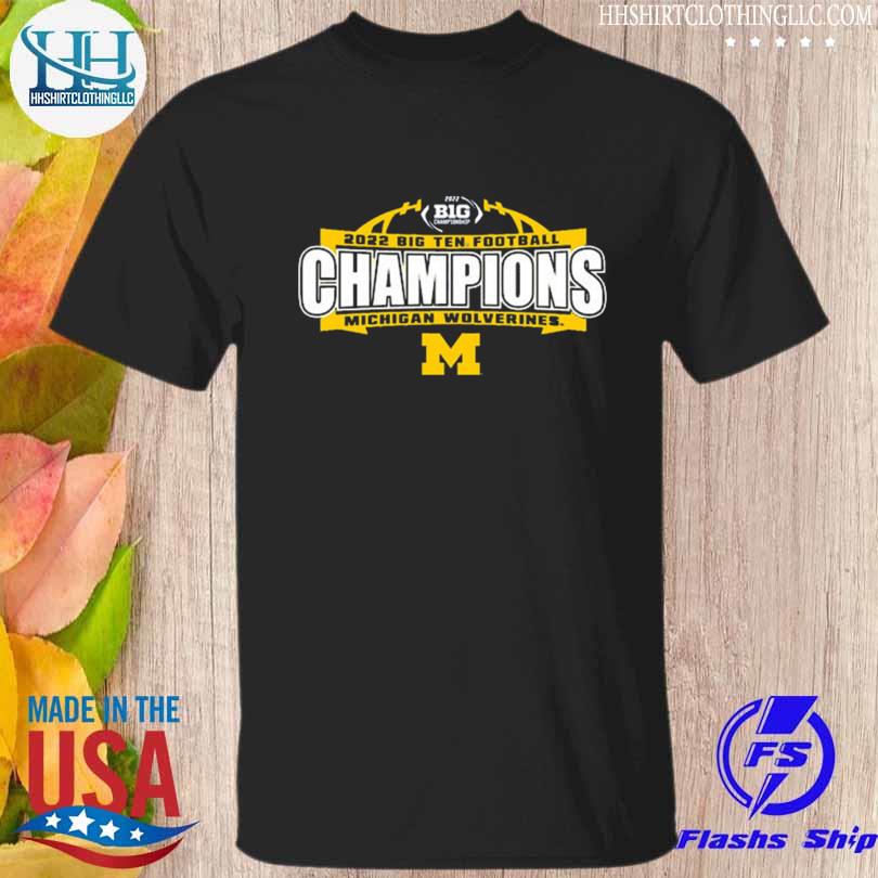 Blue84 university of michigan football 2022 big ten champions yellow shirt