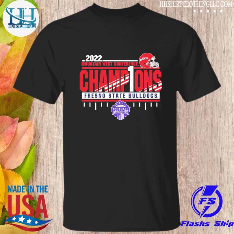 Bulldogs 2022 Mountain west conference champions One fresno state bulldogs shirt