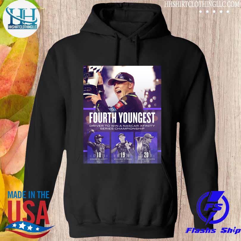 Chase Elliott William Byron Brian Vickers Fourth youngest Driver to win a nascar Xfinity series championship s hoodie den