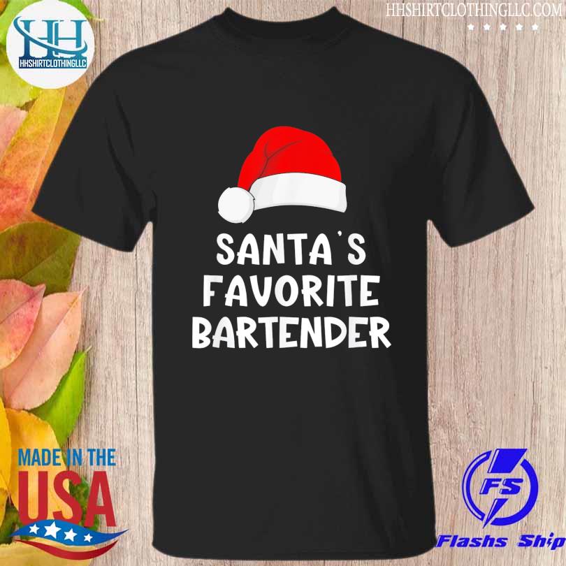 Christmas santa's favorite bartender xmas sweater