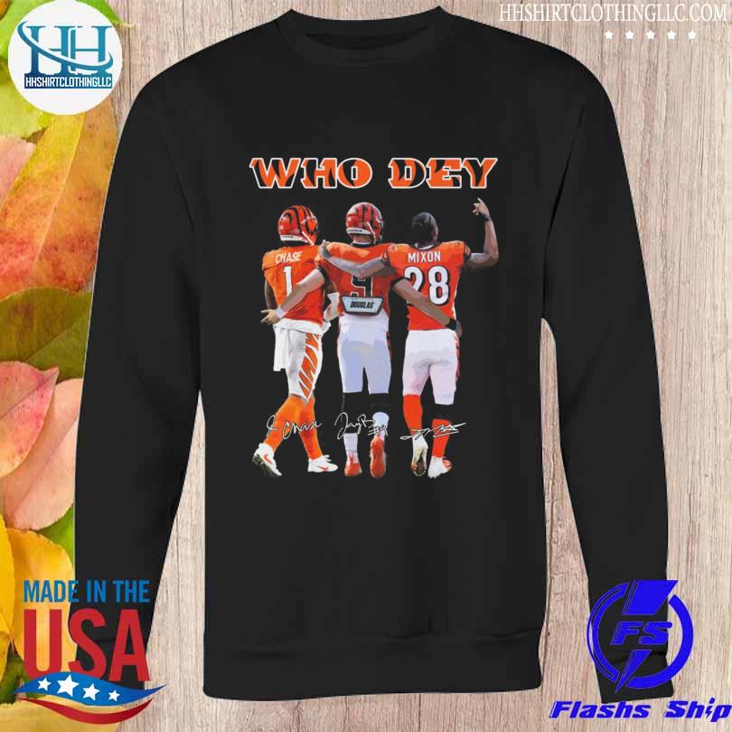 FREE shipping Joe Burrow Joe Mixon Ja'Marr Chase Who Dey