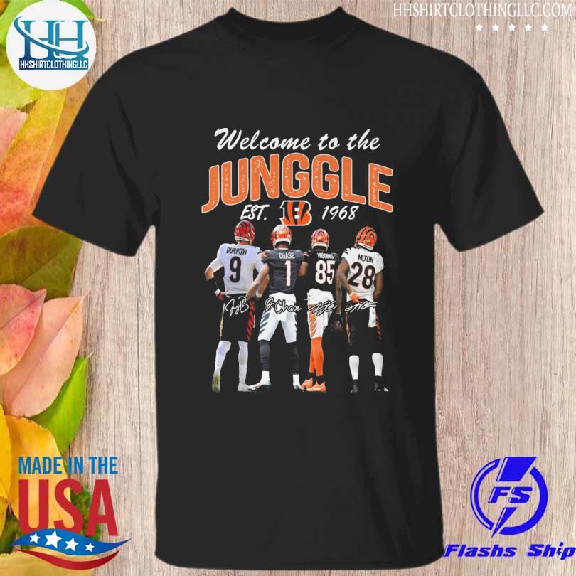 Cincinnati Bengals Welcome To The Jungle Est 1968 Signatures shirt