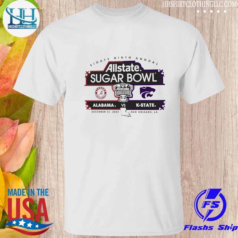 Eighty Ninth Annual Allstate Sugar Bowl Alabama Crimson Tide Vs K-state Wildcats 89th shirt
