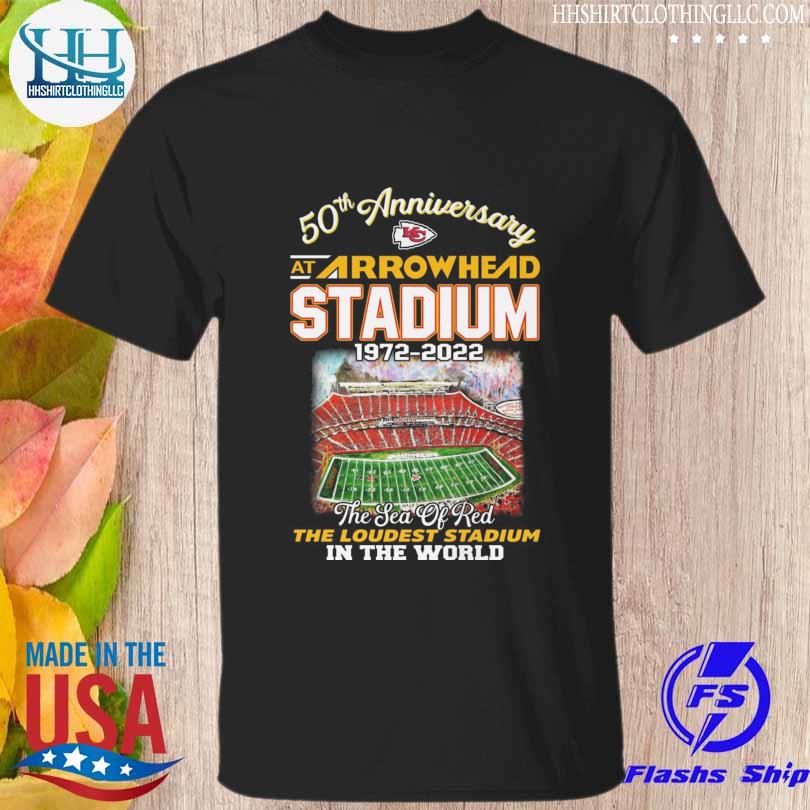 Kansas city Chiefs 50th anniversary at arrowhead stadium 1972 2022 the sea of red shirt