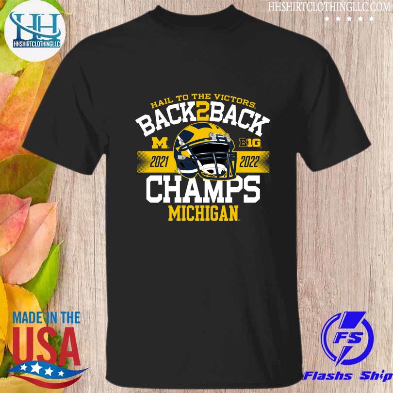 Michigan wolverines back-to-back big ten football conference champions shirt