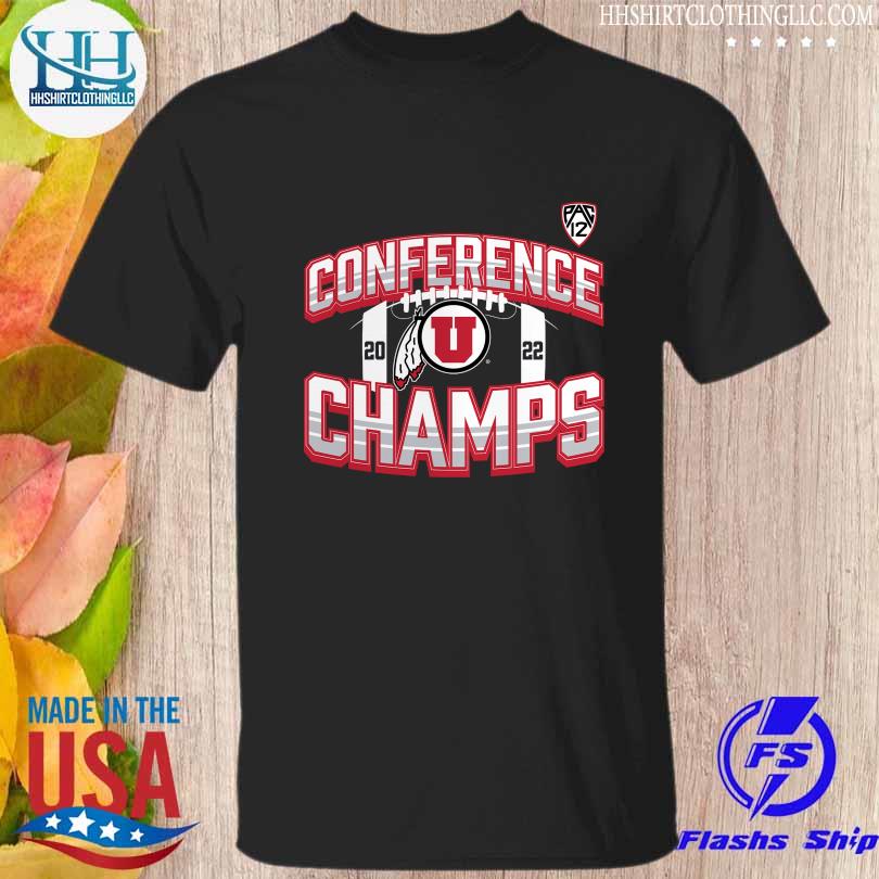 Official Utah Utes 2022 PAC-12 Football Conference Champions Icon Bold shirt