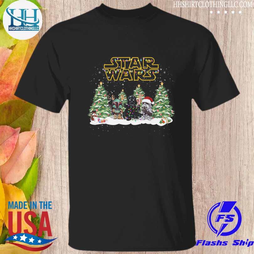 Santa Star Wars Chibi 2022 merry christmas tree sweater
