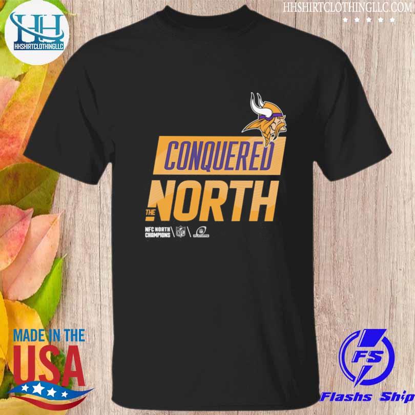 Vikings conquered north the nfc north champions shirt, hoodie