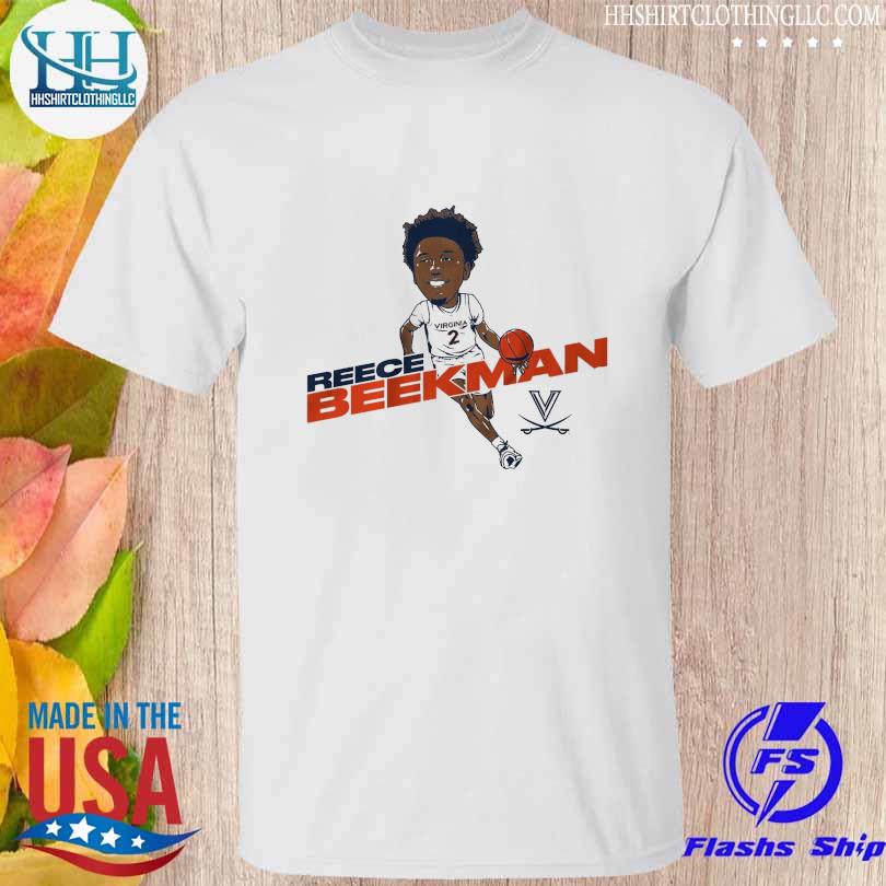 Virginia basketball reece beekman caricature shirt