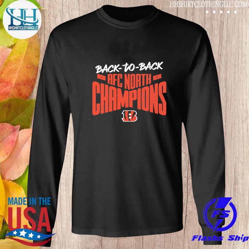 We Run The North Cincinnati Bengals Back To Back Division Champs Shirt,  Hoodie, Sweater, Long Sleeve And Tank Top