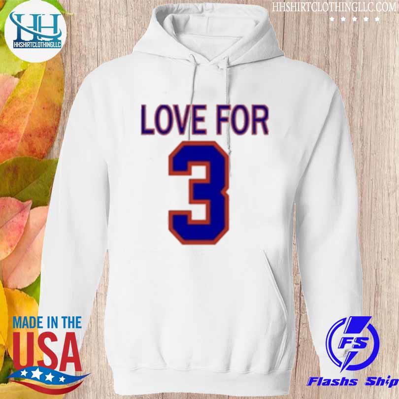 Damar Hamlin love for 3 pray for Damar Hamlin t-shirt, hoodie, sweater,  long sleeve and tank top