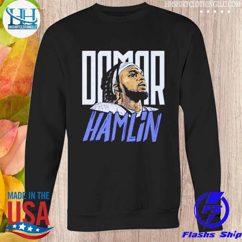 Damar Hamlin Buffalo Football Shirt, Trending Damar Hamlin Crewneck Unisex  T-shirt