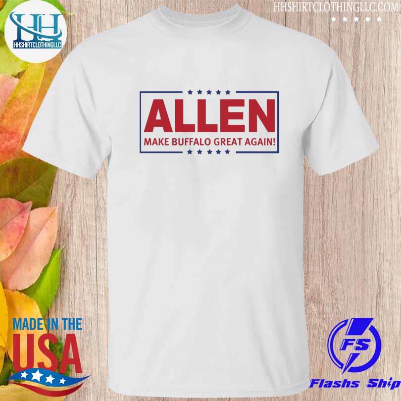 Top Make buffalo great again allen mbga josh allen shirt, hoodie, sweater,  long sleeve and tank top