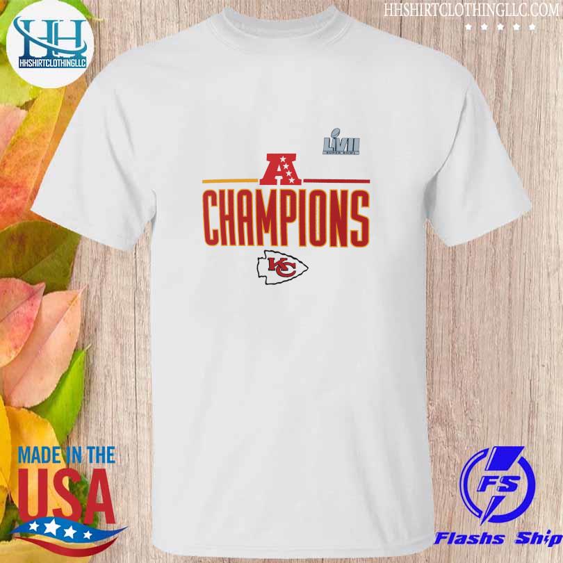 Men's Nike White Kansas City Chiefs 2022 AFC Champions Roster T-Shirt Size: Large