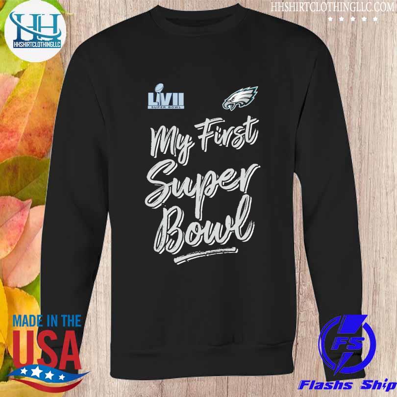 Premium Newborn philadelphia eagles black super bowl lvii my first