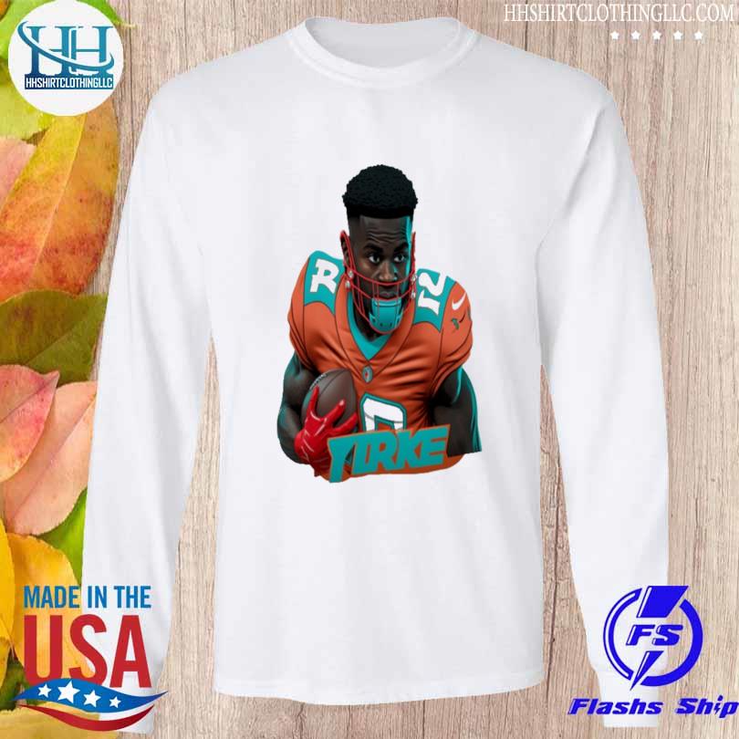 Tyreek Hill Football Edit Tapestries Dolphins Long Sleeve T-Shirt