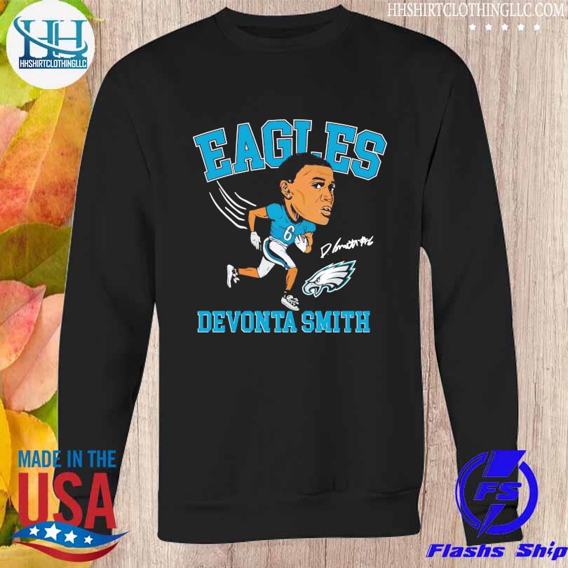 Devonta smith emoji big head signature philadelphia eagle shirt, hoodie,  sweater, long sleeve and tank top