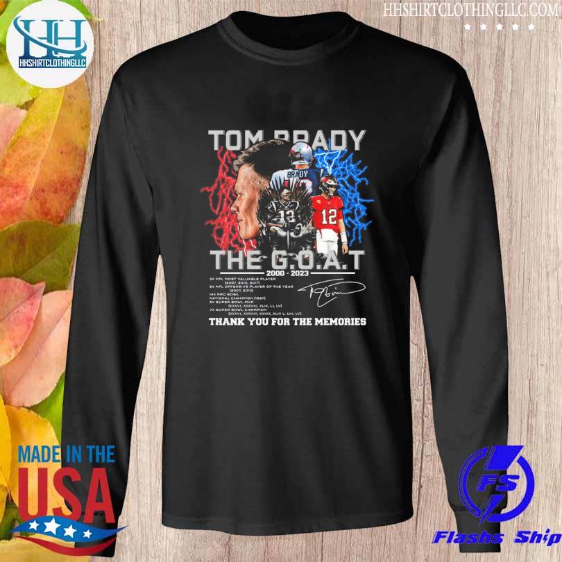 Tom Brady GOAT Thank You For The Memories T-Shirt - Ink In Action