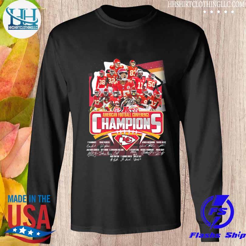 Kansas City Chiefs American football conference champions 2023 signatures  shirt, hoodie, sweater, long sleeve and tank top