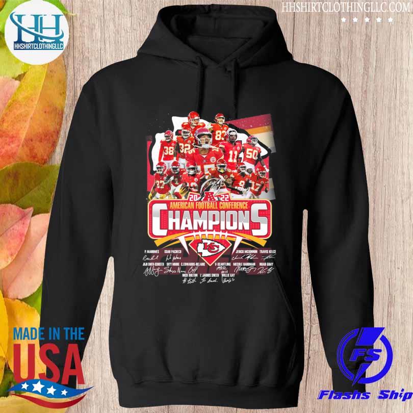 Kansas City Chiefs American football conference champions 2023 signatures  shirt, hoodie, sweater, long sleeve and tank top