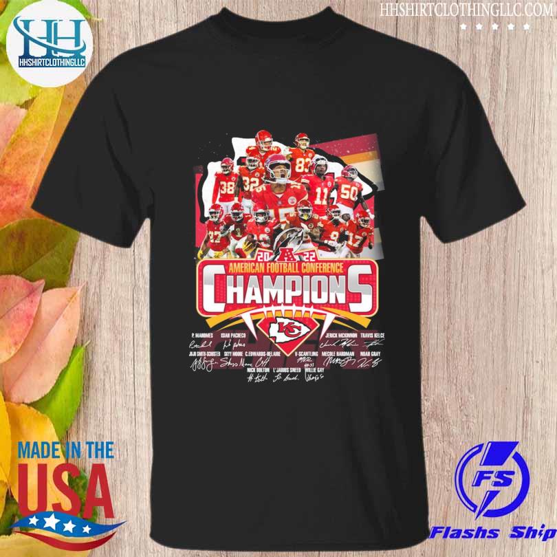 Kansas City Chiefs American football conference champions 2023 signatures  shirt, hoodie, sweater, long sleeve and tank top