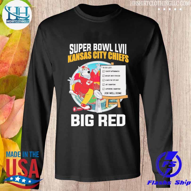 Mascot Super bowl LVII Kansas City Chiefs big red shirt, hoodie