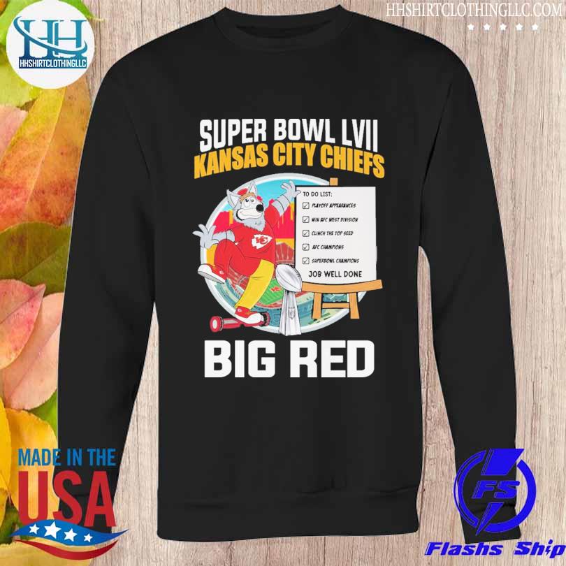 Mascot Super bowl LVII Kansas City Chiefs big red shirt, hoodie