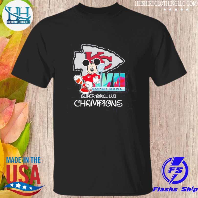 Mickey Mouse Kansas City Chiefs Super Bowl LVII Champions Shirt