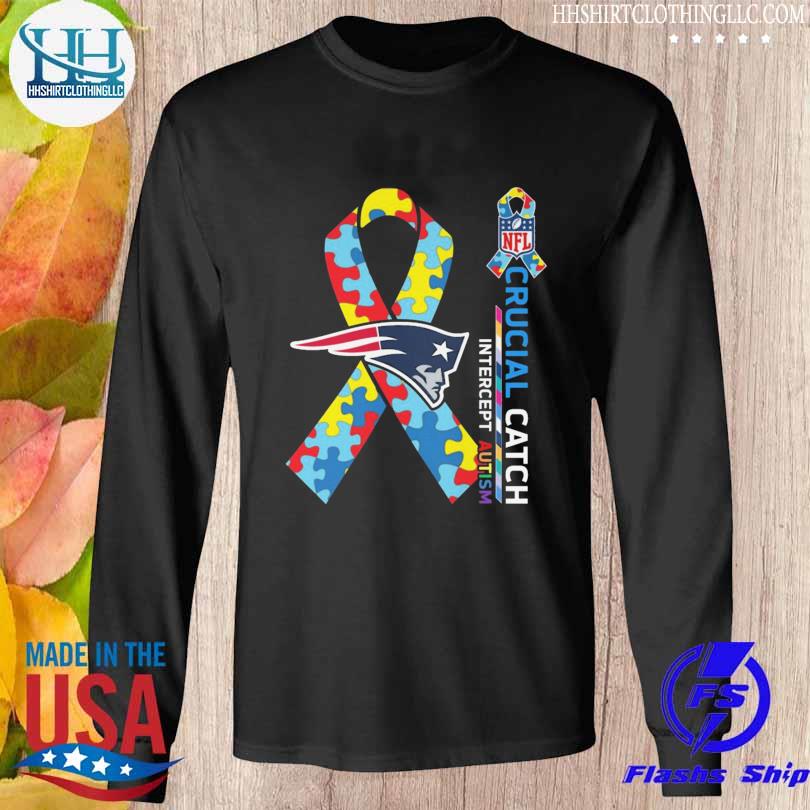 New England Patriots crucial catch intercept autism 2023 shirt