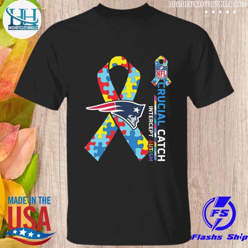 New England Patriots crucial catch intercept autism 2023 shirt