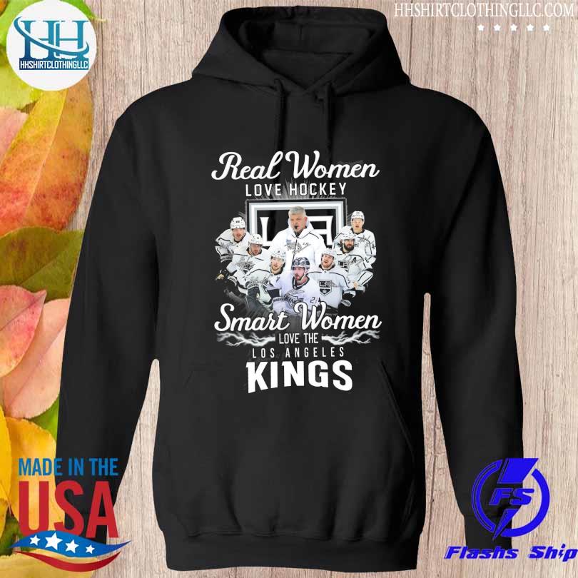 Real women love basketball smart women loves the Los Angeles Kings signatures 2023 s hoodie den