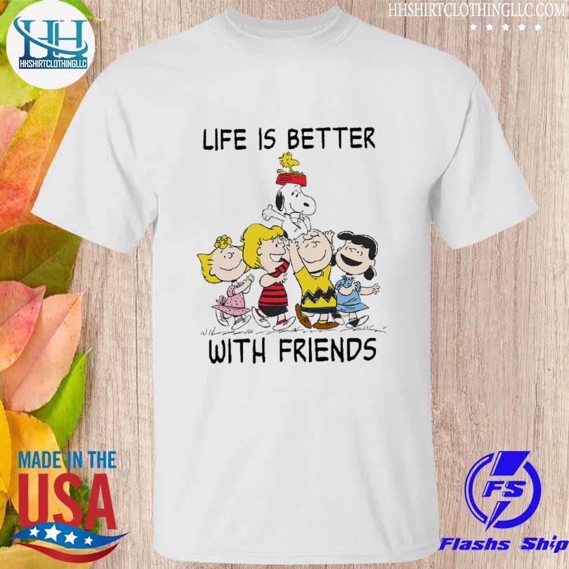 Snoopy and Peanuts life is better with friends shirt