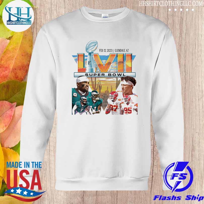 Super bowl 2023 vintage philadelphia eagles Kansas city Chiefs shirt,  hoodie, sweater, long sleeve and tank top