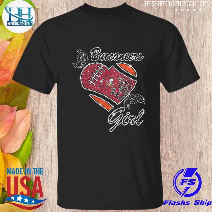 Tampa bay buccaneers heart girl shirt